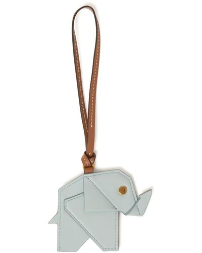 Stella McCartney Origami Elephant Keyring - White