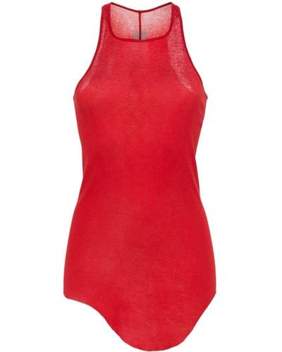 Rick Owens Top sin mangas Forever Basic - Rojo