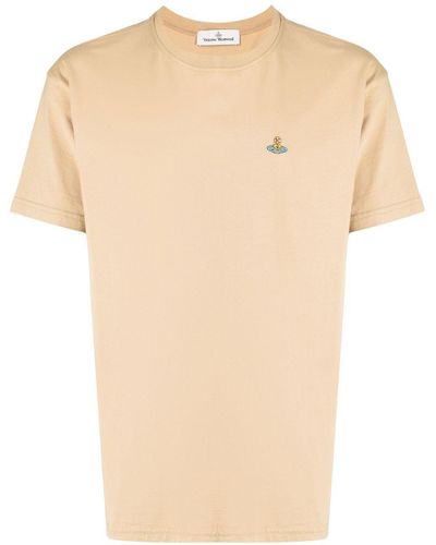 Vivienne Westwood T-Shirt mit Logo - Natur