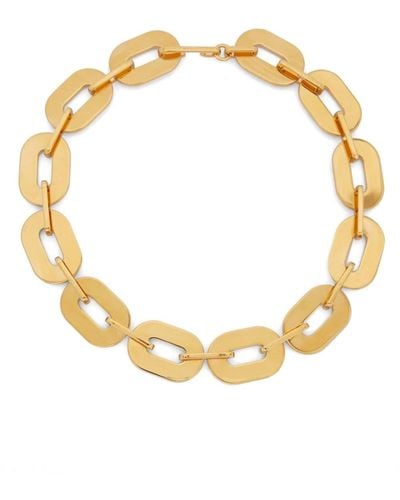 Jil Sander Choker mit Kette - Mettallic