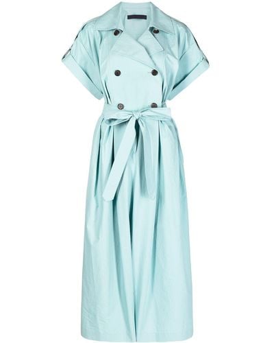 Juun.J Double-breasted Trench Jumpsuit - Blue