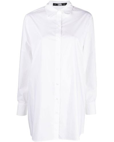 Karl Lagerfeld Organic-cotton Shirt - White
