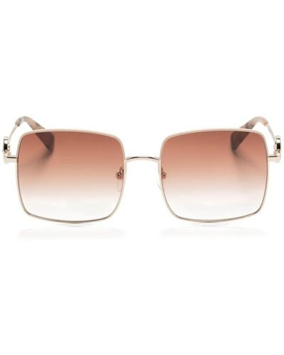 Longchamp Eckige Sonnenbrille mit Farbverlauf - Pink