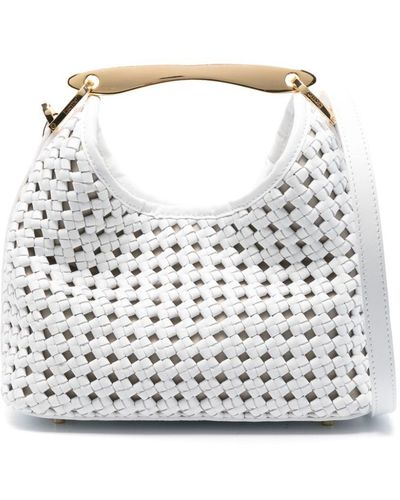 Elleme Petit sac à main à design tressé - Blanc