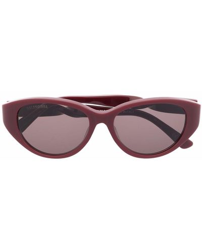 Balenciaga Tinted Cat-eye Sunglasses - Red