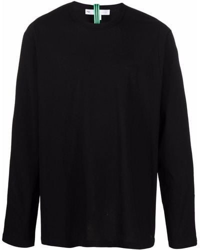 Y-3 Long-sleeved Cotton T-shirt - Black