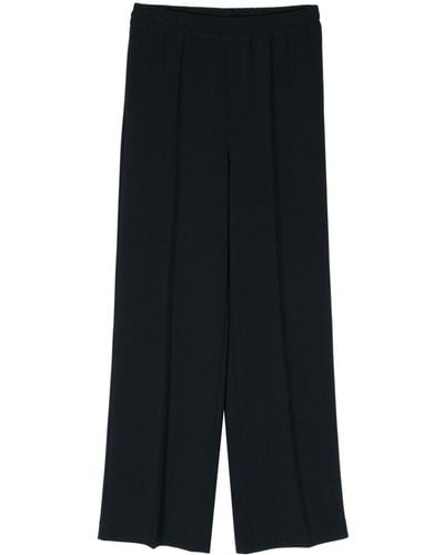 Aspesi Straight-leg crepe trousers - Nero