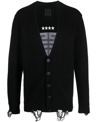 Givenchy Pull en coton à motif 4G - Noir