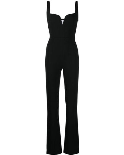 Galvan London Sleeveless Corset Jumpsuit - Black