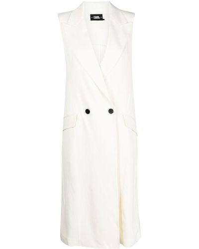 Karl Lagerfeld Chaleco de vestir - Blanco