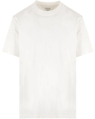 Bottega Veneta Camiseta con cuello redondo - Blanco