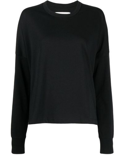Studio Nicholson Crew-neck Long-sleeve Sweatshirt - Black