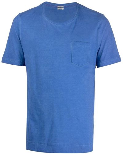 Massimo Alba T-shirt à poche poitrine - Bleu