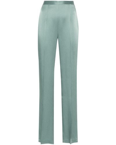 Styland High-waisted Straight-leg Trousers - Green