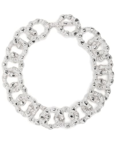 Bleue Burnham Nature Knows Best Oversize-chain Bracelet - White