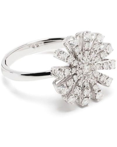 Damiani 18kt White Gold Margherita Diamond Ring