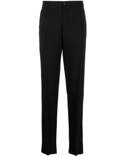 Giorgio Armani Pleat-detail Tailored Trousers - Black
