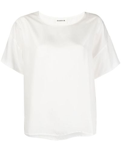 P.A.R.O.S.H. T-shirt en soie - Blanc