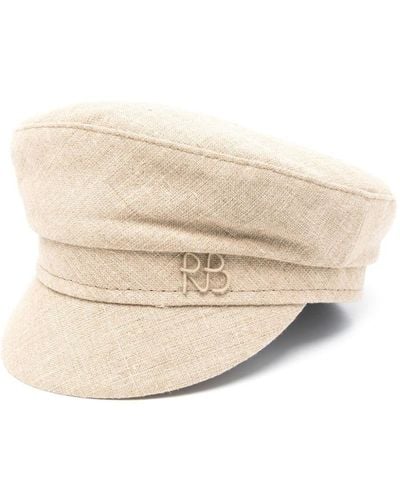 Ruslan Baginskiy Appliqué-logo Linen Hat - Natural