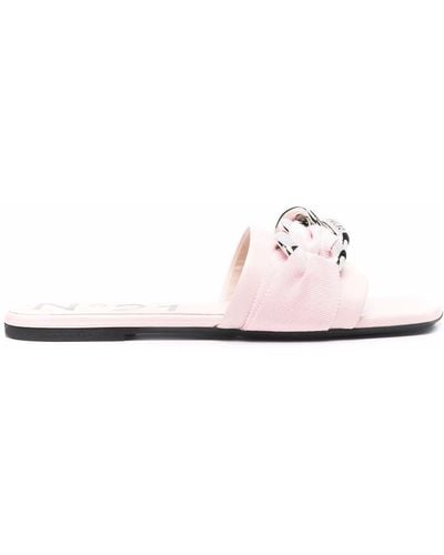 N°21 Chain-detail Slip-on Sandals - Pink