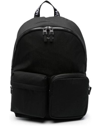 HUGO Logo-lettering Backpack - Black