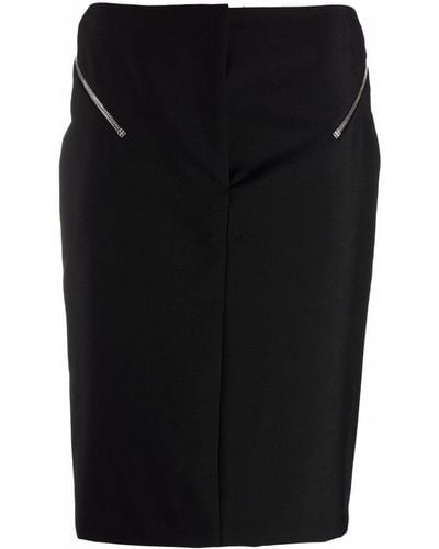 Givenchy Jupe crayon à détails de zips - Noir
