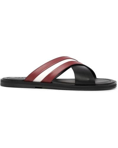 Bally Jaabir Stripe-detail Sandals - Black
