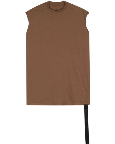 Rick Owens Top Tarp T sin mangas - Marrón