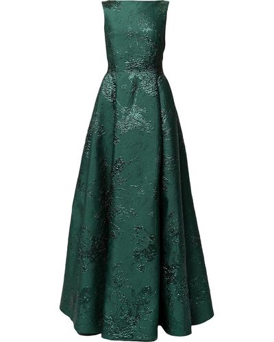 Rasario Full-jacquard A-line Dress - Green