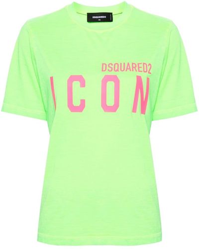 DSquared² Katoenen T-shirt - Groen