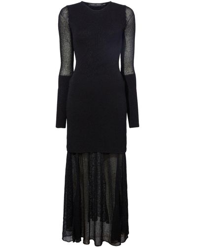 Proenza Schouler Semi-sheer Knit Maxi Dress - Black
