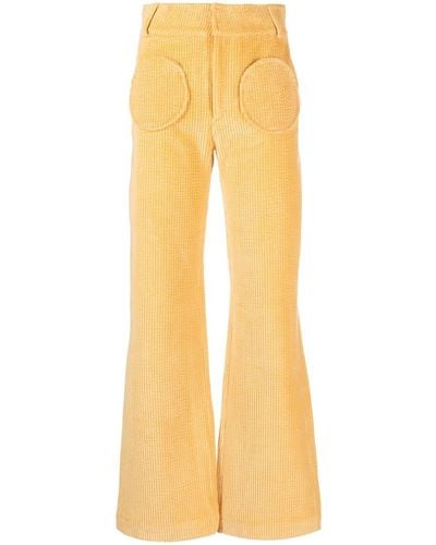 D'Estree Yoshitomo Corduroy Trousers - Yellow