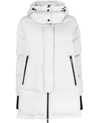 Herno Hooded Feather-down Padded Coat - White
