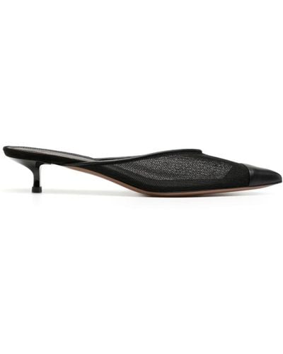 Neous Pointed-toe Mesh Mules - Black