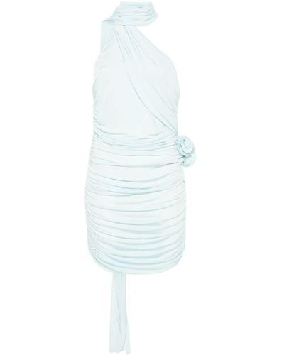 Magda Butrym Minikleid mit Blumenapplikation - Weiß