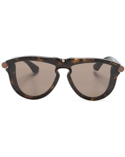 Burberry Tubular Geometric-frame Sunglasses - Multicolour