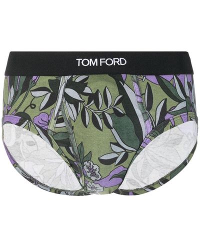 Tom Ford Calzoncillos con cintura y logo - Blanco