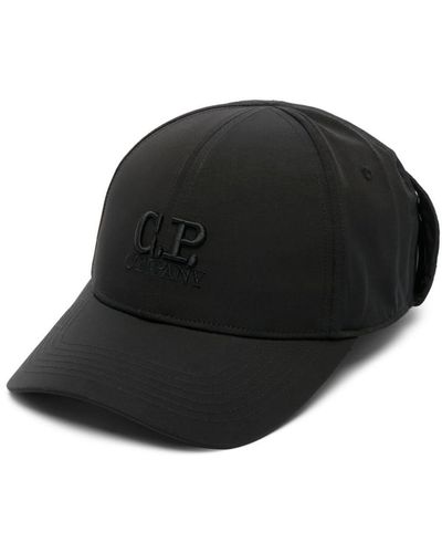C.P. Company Baseballkappe mit Logo-Stickerei - Schwarz