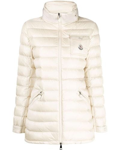 Moncler Madine Hooded Puffer Down Jacket - Natural