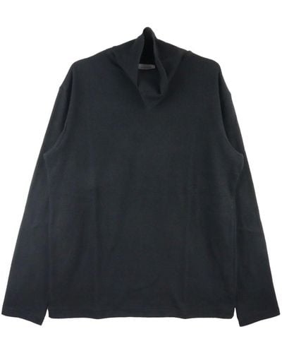 Yohji Yamamoto Mock-neck Wool Sweater - Black