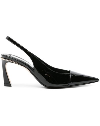 Victoria Beckham 75mm Patent-leather Court Shoes - Black