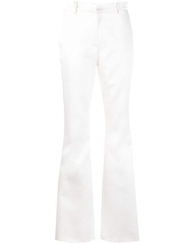 Magda Butrym Pantalones de vestir de talle alto - Blanco