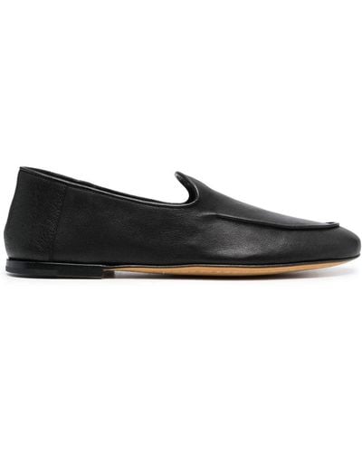 Officine Creative Almond-toe Leather Loafers - Black