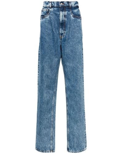Hed Mayner Mid Waist Straight Jeans - Blauw