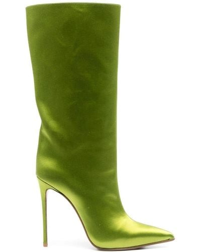 Le Silla Eva 110mm Mid-calf Pointed Boots - Green