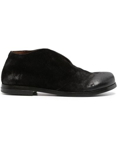 Marsèll Round-toe Suede Loafers - Black