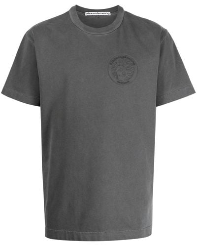 Alexander Wang Crew Neck T-Shirt - Grey