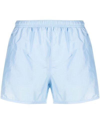 Ami Paris Straight-leg Swimming Shorts - Blue