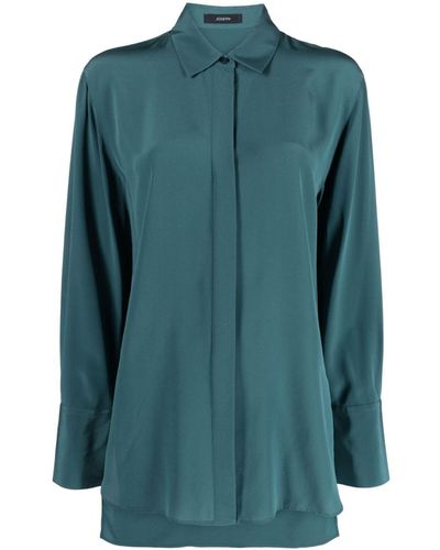 JOSEPH Zijden Blouse - Groen