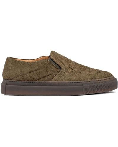 Buttero Slip-on Suede Trainers - Brown